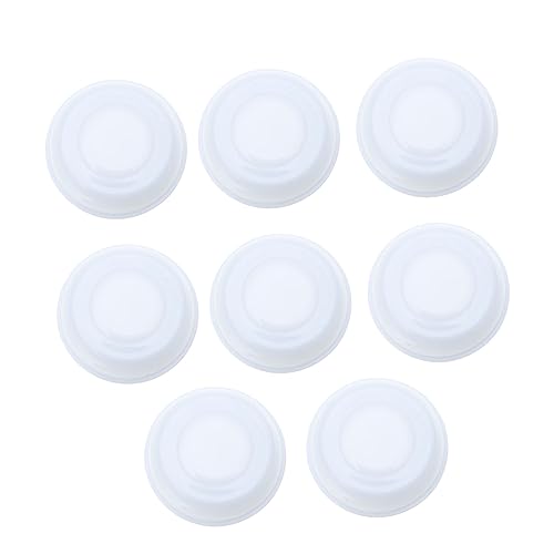 SUPVOX 8Pcs Leak Wide Neck Bottle Caps for Breast Milk Storage Screw Lids with Marker Area for Freshness Management Fit for Breastfeeding Moms