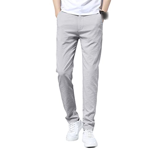 Pantalon d'été léger en soie glacée homme pour look décontracté chic