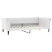 Produktbild vidaXL Tagesbett, Gästebett 2-in-1, Sofabett Schlafsofa für Schlafzimmer Wohnzimmer, Bettsofa Sofa, Modernes Design, Weiß 100x200cm Kunstleder