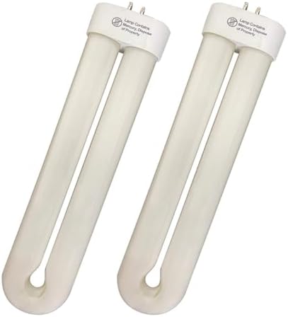 junxing BF190 Replacement Fluorescent Bulbs, Black Light Bulb Compatible with BK-40D, FUL32T8/BL 365nm, U Shape BL Fluorescent lamp,10 inch 32 Watt 2 Pack