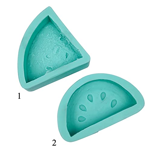 JIUYECAO Ausstechform Wassermelone Aroma-Kerzenform, Wassermelone, 3D-Wassermelone, Silikon, Seifenform, Kerzen… – Bild 4