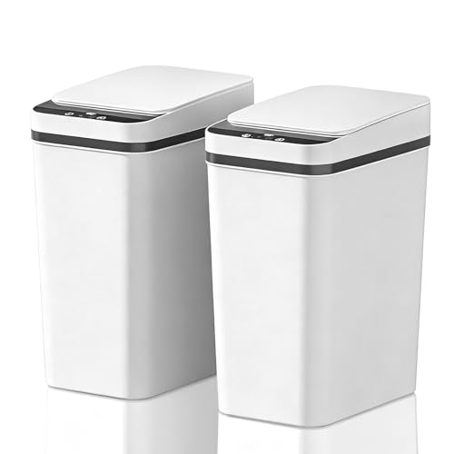 Dcceeo Poubelle Automatique, 2 Pack Poubelles Électriqu...
