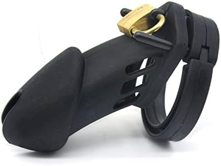 Lucchetto MelBiz Nero in Resina, Gabbia di Protezione, 1 Lock, 1 Chiave, Plastica, Semplice ed Elegante, Recommended for Generale Use