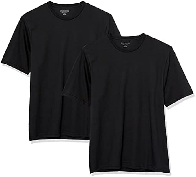 Amazon Essentials Men's Short-Sleeve Crewneck T-Shirt, Pack of 2