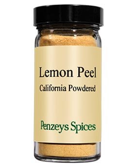 Lemon Peel Powder By Penzeys Spices 2.0 oz 1/2 cup jar (Pack of 1)