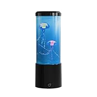 Probuk Jellyfish Lava Lamp Aquarium Light with 7 Color Modes, Realistic LED Jelly Fish Mood Lamp USB Operated for Bedroom, Living Room, Kids and Adults Decor