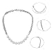 Herren Halskette Poliert Edelstahl Cool Offish Bland Imitation Pearl Joint Choker Halskette für Dekoration, Legierung,