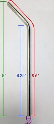 Miniatura 5 de 10 Popotes reutilizables de acero inoxidable para beber Conjunto de 10 + limpiador. Ecológicos y seguros, no son tóxicos, sin plástico.