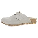 Dansko Daniella Slip-On Interwoven Suede Mule Clog for Women - Vibram ECOSTEP EVO Rubber Outsole for Long-Lasting Wear Taupe 6.5-7 M US