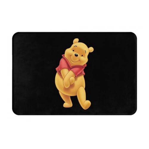 玄関マット くまのプーさん (1) トイレマット バスマット 吸水速乾 滑り止め 抗菌 防臭 丸洗い可能 おしゃれ ふわふわ 柔らかい 40×60cm
