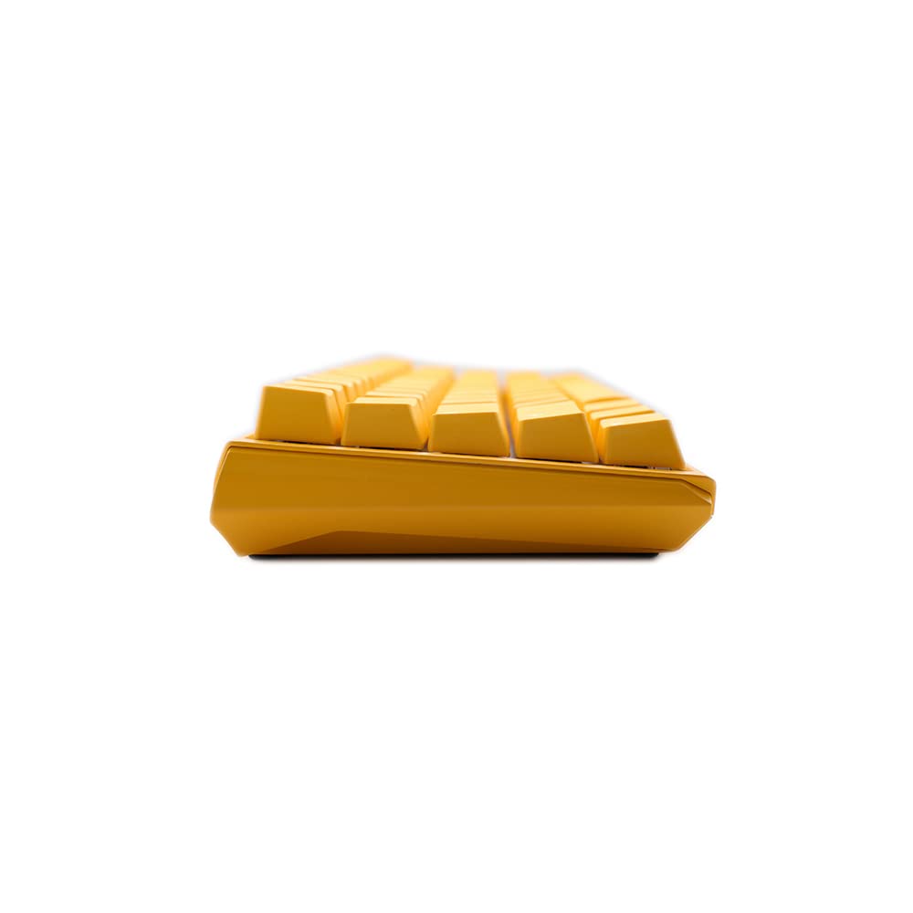 Ducky One 3 Yellow Gaming Tastatur – MX Silent Red Switches, RGB LED, US Layout – Ideal Für Leises Gaming