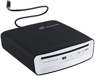 USB External Car Universal CD Player USB Connection Portable CD Player for Car Android Navigation/TV/MacBook pro/Laptops Desktops with USB Port Plug and Play