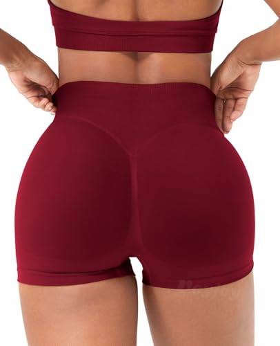 Image of VOYJOY Women Workout Impact Shorts 2.5 inch / 3.6 inch / 4.5 inch / 6 inch Scrunch Butt Booty | Tummy Control, High Waisted, Bike Short, Gentle Compression, for Women