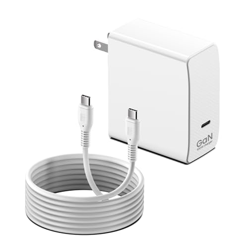 HKY 100W USB C GaN Charger for Nimo Laptop 17.3 15.6 AI PC Computer ASUS ROG Strix G16 615 16 Gaming Laptop & MacBook Pro Air 100Watt USB-C Power Adapter Fast Charging Durable & Compact Design