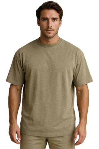 Camiseta Masculina Oversized para Academia, Crossfit, Caminhada e...