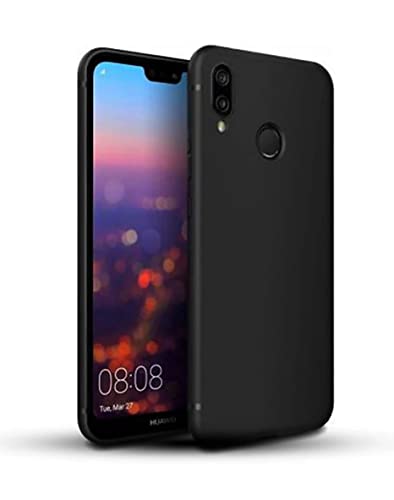 Image of Mobile Back Cover Case for Huawei Y6 Prime (2019) (Silicone Case|CameraProtection|Black SC1510)
