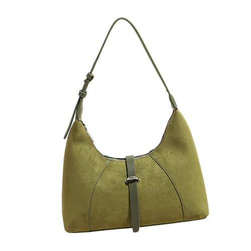 Sac croissant en daim pour femme : petit sac à bandoulière rétro chic