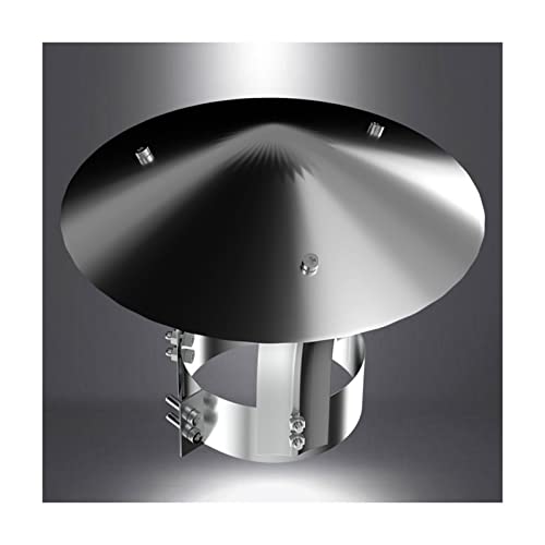 Tapa para chimenea redonda de acero inoxidable y extractor de tejado 2