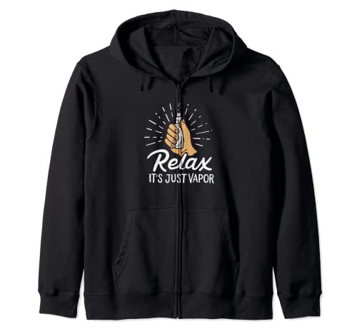 Vaping Vap Vaporizer Vapor Zip Hoodie