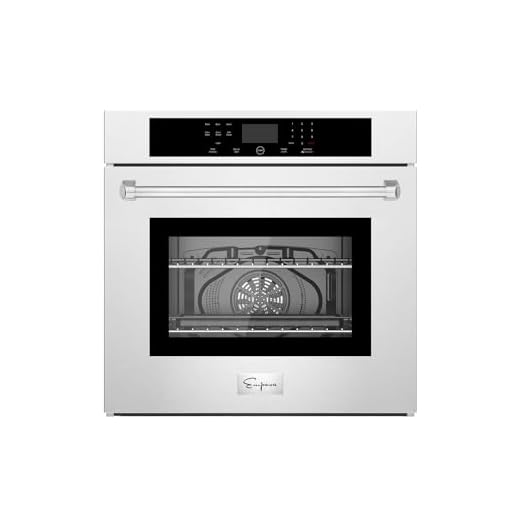 Empava 30" Electric Single Wall Oven Built-in 12 Cooking Functions with LED Digital Display Self-Cleaning Convection Fan Touch Control in Stainless Steel, 30 Inch