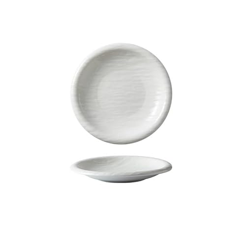 Piatti da Cucina Piatto da portata in ceramica for uso domestico, piatto da portata in stile giapponese, piatto da portata in ceramica con motivo in pietra bianca, piatto da zuppa, piatto fondo, piatt