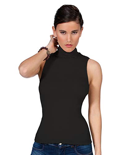 EGI ® Luxury Wool Silk Turtleneck/Mockneck Sleeveless Proudly