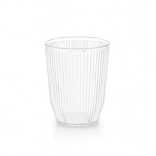 Image of Nayasa Crystal Plastic Glass Set of 6 | 325 ML | Unbreakable Drinking Glasses | Clear