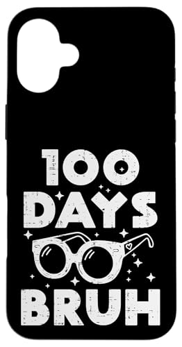 100 Days Bruh �T���O���X 100th Day Of School Meme �K�[���Y �L�b�Y �X�}�z�P�[�X iPhone 16 Plus �p