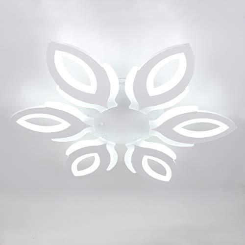 Amazing 🔥 Ganeed LED Ceiling Light,90W Acrylic Flush Mount Ceiling Light Fixture,Modern Flower Design LED Chandelier Lighting for Living Room,Bedroom,Dining Room,Cool White/6500K