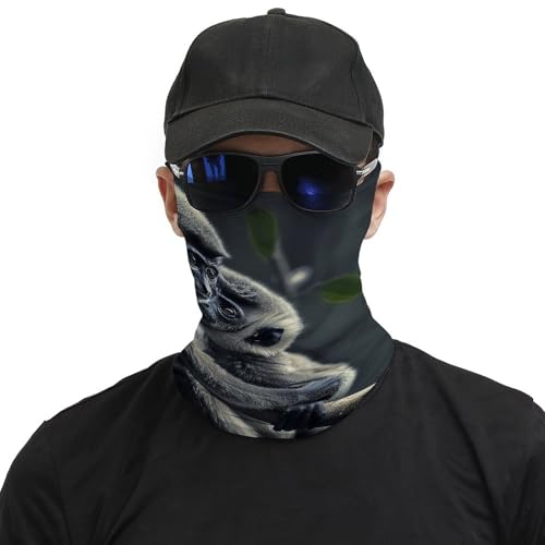 Neck Gaiter Black Monkey Face Mask for Travel Face Cover Scarf for Men Women Elastic Headbands Wind-proof Bandana for Skiing Fishing Hiking Cycling3