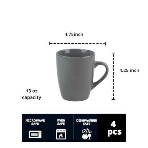 Set de 4 Mugs de Piedra Gray 13 oz miniatura 3