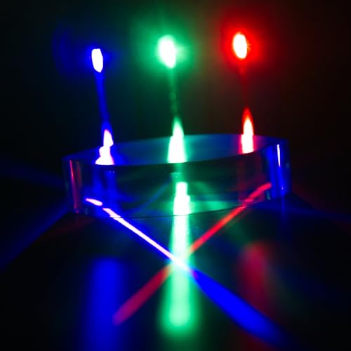 Image of Tech Light Lab LED Optics Kit - LED Color Mixing Educational Kit for Grades 2-8 (Red Green Blue 3-Pack) - Transforms into Ray Box - Reflection and Refraction Optics Experiments for Kids
