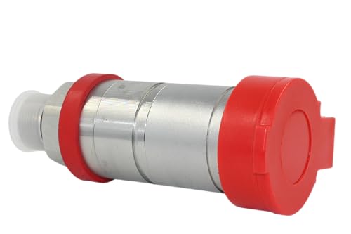 Image of 3CFPV Pull Push Type Breakaway Hydraulic Female Quick Coupler /Coupling, Hydraulic Quick Disconnect with Red Dust Cover Replacement for JD AL166181 AL200979 for JD 6410 6400 6420 7430