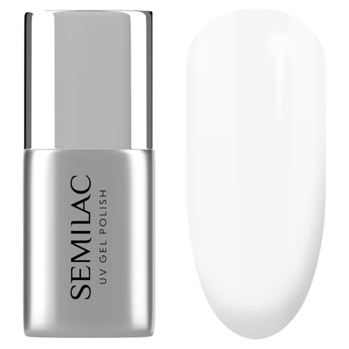 Semilac Esmalte de uñas UV Top No Wipe Sparkle Diamond 7 ml – Acabado brillante, sin capa de dispersión, para gel UV y uñas híbridas, efecto brillante
