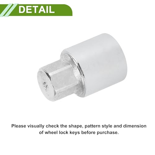 Image of Wheel Lock Lugnut with Adapter for Toyota Wear-resistant Anti-theft Screw Nut Removal Key Socket Type D 1Set