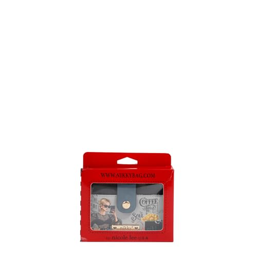 Nicole Lee NIKKY Zip Card Holder with ID Window, Vegan Leather (URBAN COFFEE DREAM)4