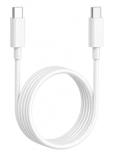 Image of Samsung 25W Original Type C to C 3.3 FT Fast Charging USB C Cable High-Speed & Data Transfer Compatible with Samsung Galaxy M15,F15,A15,A14,M14,F14,M34,F34,A34,A54,S21 Fe 5G,S22,S23 Type-C Cord,White