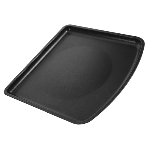 TIKODIDA Set Accessori per Friggitrice ad Aria Teglia per Pizza e Vassoio Raccogli Grasso Vaschetta Raccogli-Olio Nero in Metallo Kit per Cottura e Forno per Casa e Cucina