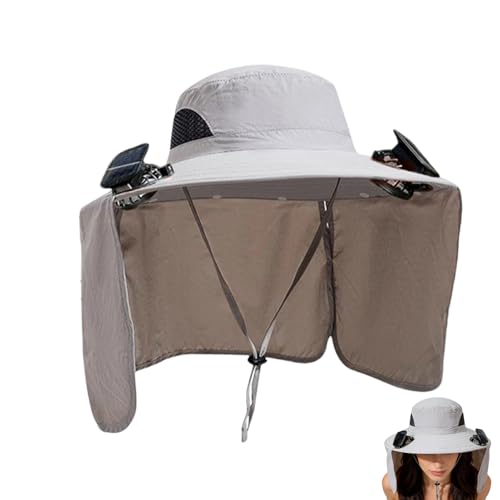 Chapeau avec ventilateurs pour homme et femme contre la chaleur estivale