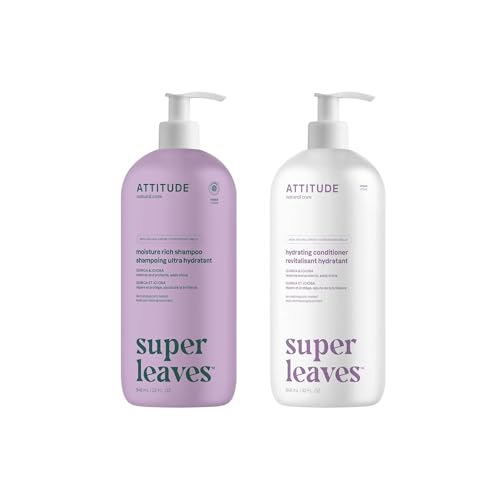 ATTITUDE Moisture Rich Shampoo & Conditioner Bundle, 32 Fl Oz Each
