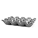 Flexzion Ceramic Egg Holder for Fridge - 12 Cups Egg Tray Whole Dozen Porcelain Container Keeper Storage Organizer Decorative Serving Stand Serveware for Countertop Display Kitchen (Gray)