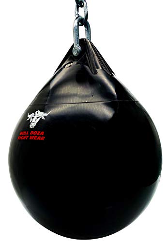 BULL DOZA FIGHT WEAR Pro Water Punch Bag - Heavy Durable Waterproof - Three Sizes (M (16”) 33kg)
