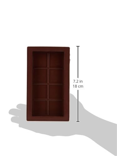 Image of Xmart India Deep Chocolate Molds | Large and Thick Silicone Chocolate Molds for Stuffed Bar | Big Chocolate Candy Mold | Knafeh Pistachio Chocolate | Dubai Kunafa (1 Pc),25X10X10 Cm