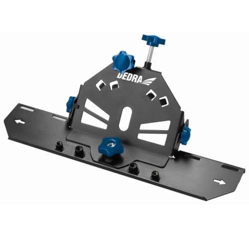 DEDRA Embout de chanfrein d'angle à 45° pour meuleuse d'angle Support pour coupe-carrelage 115/125 mm, coupe efficace du carrelage, acier, compatibilité...