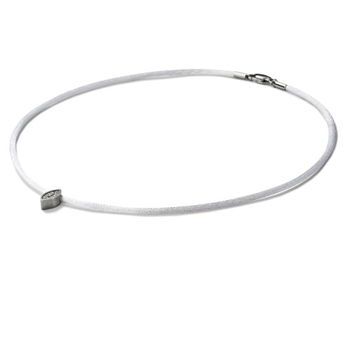 Preisvergleich Produktbild Monomania Damen-Anhänger Edelstahl Diamant (0.05 ct) weiß Brillantschliff - 50435