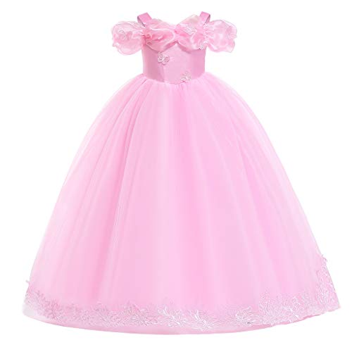 Cenicienta Disfraz Carnaval Cosplay Cinderella Vestidos Niña Fiesta para la Boda 5-14...