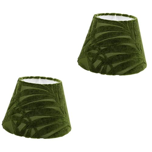 Image of Uonlytech Desktop Accessories 2pcs Lamp Shade Lamp Shades for Table s Table s Decorative s Fabric s Metal Nordic Decorative Lights Green Chandelier