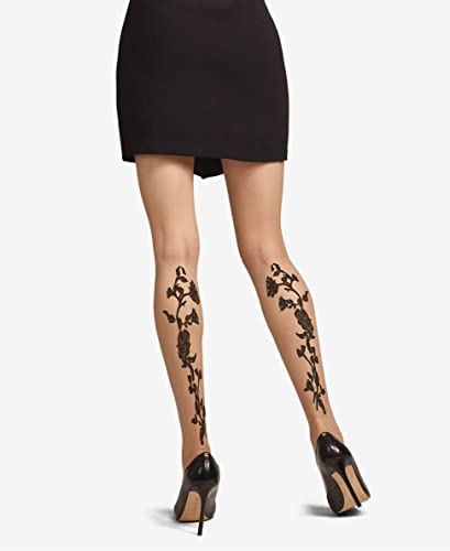 Natori Marilyn Floral Backseam Sheer Tights2