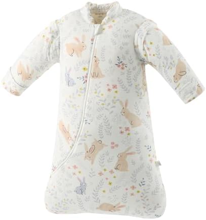 MIKAFEN Baby Schlafsack 3.5 Tog Winter Langarm von Geburt bis 4 Jahre alt | 100% Baumwolle ,Abnehmbare Ärmel vollständig，Umhüllten Beinen ,Maschinenwaschbar