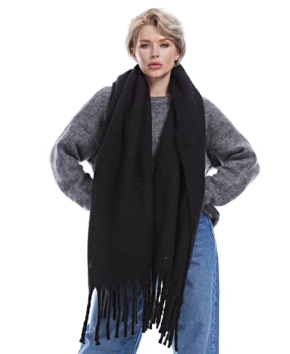 DiaryLook Karierter Warmer Deckenschal für den Winter, Lange Damen...